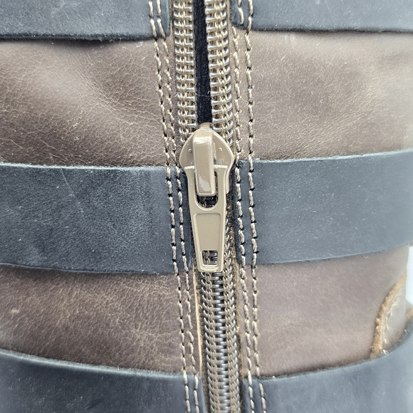 NEW Lucky Brand Cheviss Biker Boots, Dark Brown, Women's 5.5M - Picture 4 of 16